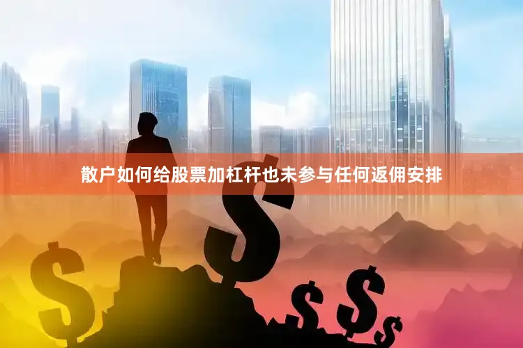 散户如何给股票加杠杆也未参与任何返佣安排