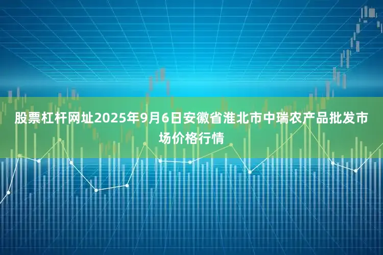 股票杠杆网址2025年9月6日安徽省淮北市中瑞农产品批发市场价格行情
